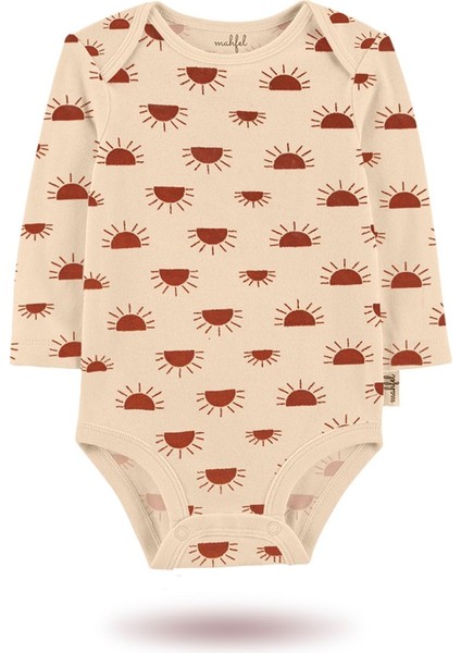 3'lü Organik"aslan Prens" Baskılı Uzun Kollu Bebek Body Zıbın UZUN-BEJ-KAHVE-GÜNEŞ276-754 fırsatları