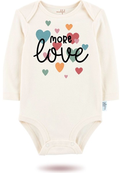 3'lü Organik"prenses-More Love" Baskılı Desenli Uzun Kollu Bebek Body Zıbın UZUNPEMBE-EKRU-KALP-607-604 fiyatları