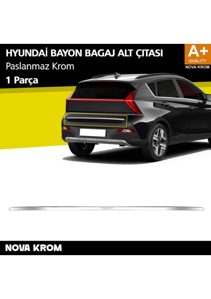 Hyundai Bayon Krom Bagaj Alt Çıtası 2021-2024