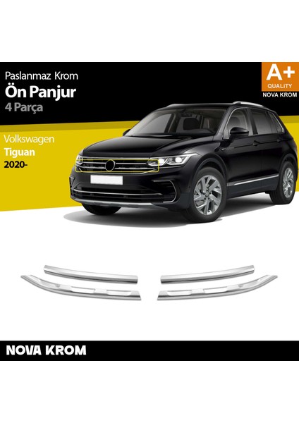 Vw Tiguan Krom Ön Panjur 4 Prç. 2020-2024