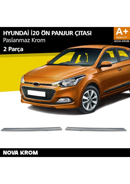 Hyundai I20 Krom Ön Panjur 2 Prç 2014-2018