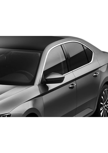 Skoda Superb Krom Cam Çerçeve Seti 12 Prç 2015-2024
