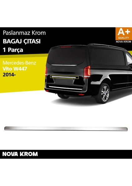 Mercedes Vito W447 Krom Bagaj Çıtası 2014-2020