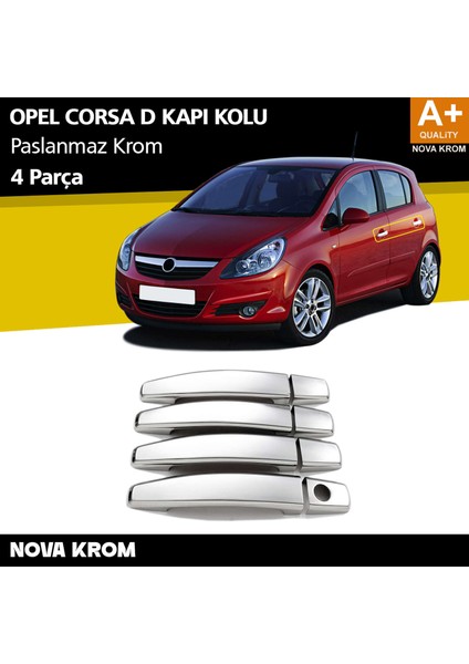 Opel Corsa D Krom Kapı Kolu 4 Kapı 2007-2014