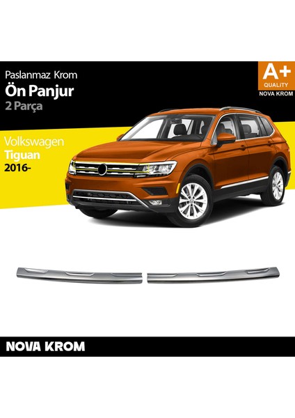 Vw Tiguan Krom Ön Panjur 2 Prç. 2016-2020