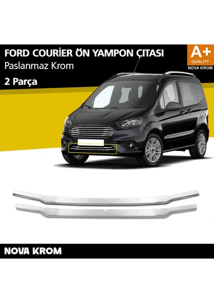 Ford Courier Krom Ön Tampon Çıtası 2 Prç. 2018-2022
