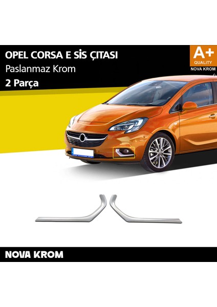 Opel Corsa E Krom Sis Farı Çerçevesi 2 Prç 2015-2019