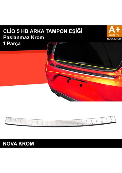 Renault Clio 5 Krom Arka Tampon Eşiği 2019 Üzeri