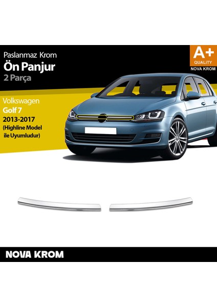 Vw Golf 7 Krom Ön Panjur 2 Prç. Highline 2013-2017