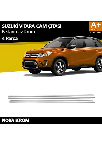 Suzuki Vitara Krom Cam Çıtası 4 Prç. 2016-2019