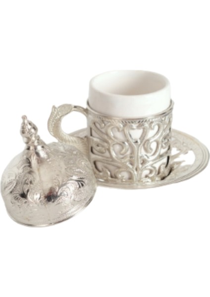 4 Kişilik Gümüş Fincan Takımı modelleri