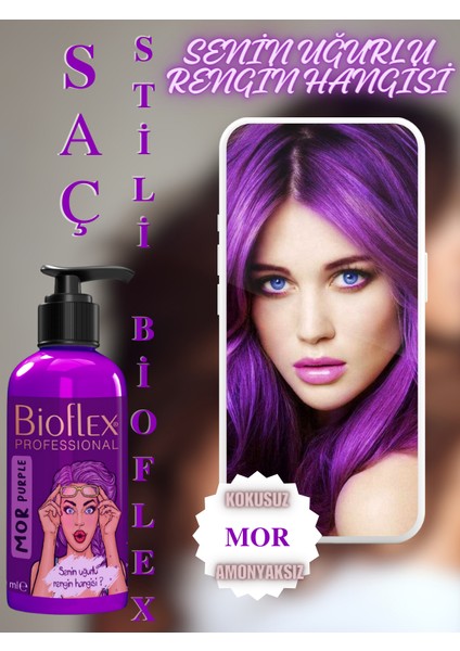 Natural Hair Color Amonyaksız Mor Saç Boyası