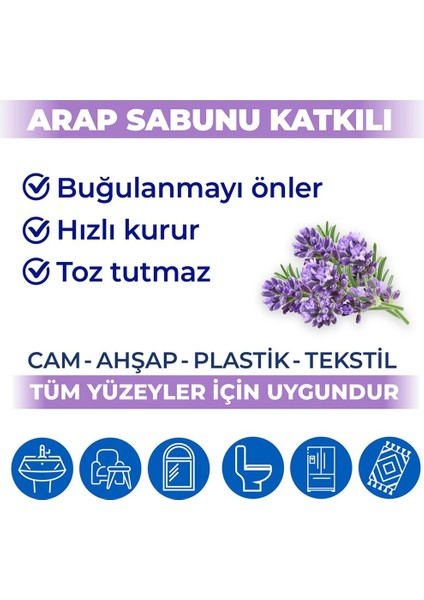 Yüzey Temizlik Havlusu Lavanta 3 x 96'lı