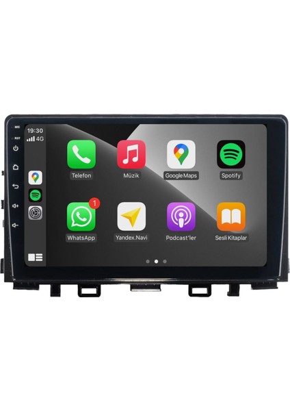 Kia Rio 2017-2023 Android Multimedya Carplay 4GB/64GB 9 Inc Hd IPS Ekran + Park Kamerası Hediyeli