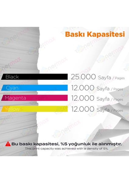 Kyocera TK-8365 Muadil Toner Takım 2'li Avantaj Paket + 1 Siyah Hediye / Taskalfa 2554CI