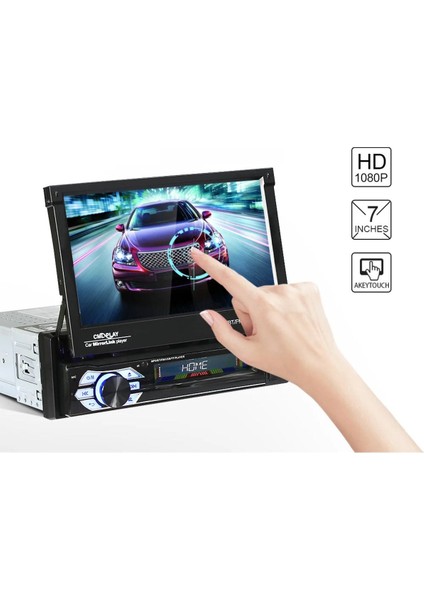 Indash 7 Inc Double Teyp Dokumatik Bluetooth Usb-Sd-Aux 1080P Hd + Kamera Hediyeli fiyatları