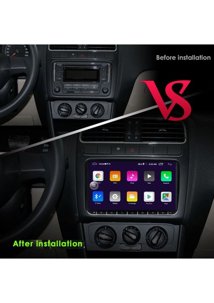 Volkswagen Android Multimedya 4GB-64GB 9 Inc Hd IPS Carplay Jetta-Passat -Golf-Skoda- Seat indirimleri