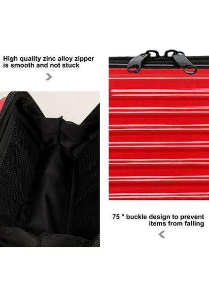 Çok Renkli Çok Fonksiyonlu 7 Inç Küçük Bavul Kozmetik Çantası C (Yurt Dışından) fırsatları