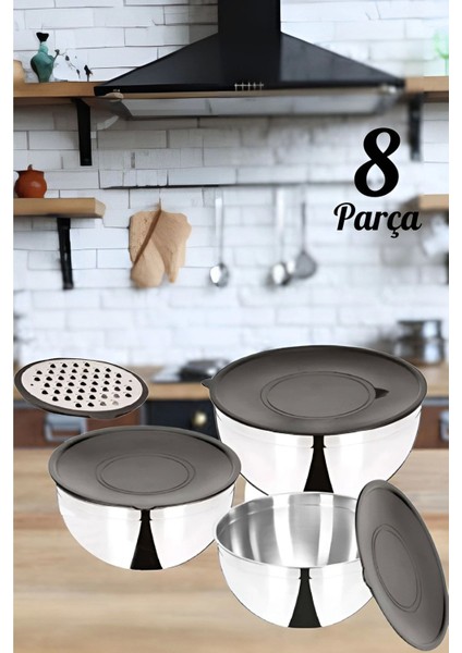 Özlife 8 Parça Saklama Kabı Karıştırma Kabı ve Rende Seti fiyatları