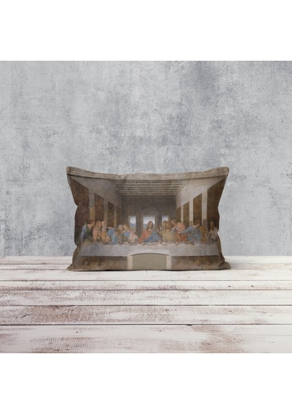 Son Akşam Yemeği - The Last Supper Çift Taraflı Yastık Kılıfı - 2 Adet