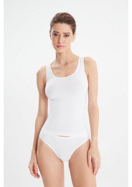 Erdem Siyah Kalın Askılı Seamless Atlet 603