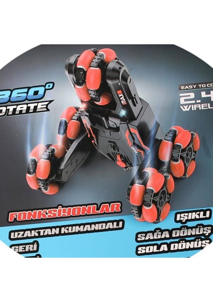 KTYRA52 NESSIWORLDSYR-666-817 Uzaktan Kumandalı 5 Tekerlekli Buhar Atan Akrobat Araba fiyatları