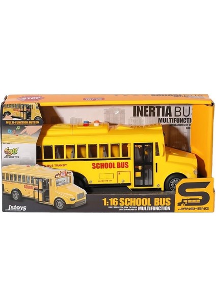 KTYRA52 JS125 Sesli ve Işıklı Okul Otobüsü -Canem