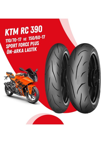 Ktm Rc 390 Mitas Sport Force + Lastik Takımı