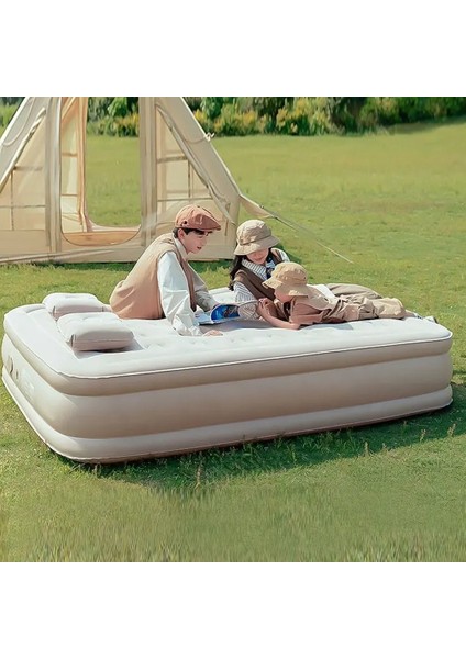 - Double Yüksek Otomatik Şişen Dahili Pompalı Çift Kişilik Yatak - 203*152*40CM modelleri