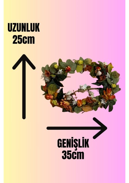 Doğal El Yapımı Kapı Önü Duvar Süsü Hediyelik