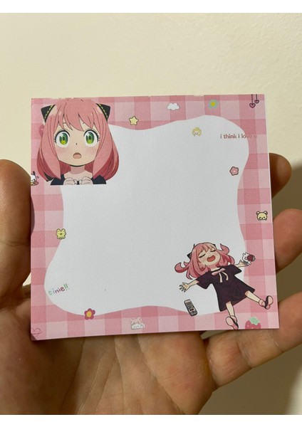 Anime Anya Forger Memo Pad 30 Sayfa