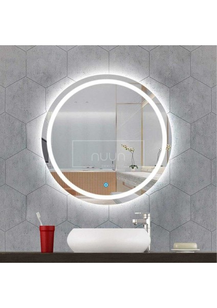 Dokunmatik Ledli Yuvarlak Banyo Aynası (Dimmer Özellikli)