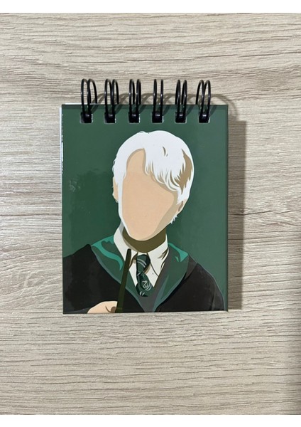 Slytherin Malfoy Mini 3D Baskı Kapak Not Defteri 50 Sayfa