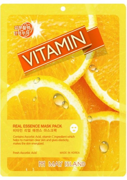 Kore Kağıt Yüz Maskesi Vitamin Özlü 5'Li (Cilde Canlılık Ve Tazelik Kazandırır) fiyatları