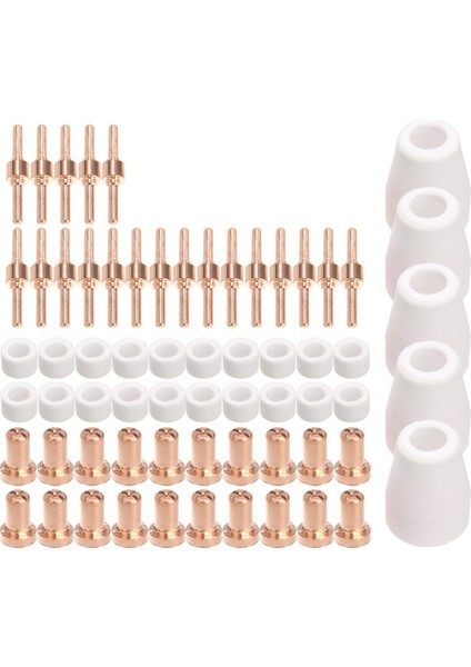 Ersono 65 Adet Plazma Kesici Ucu Elektrotlar ve Nozullar Kiti Sarf Aksesuarları PT31 30 40 50 Plazma Kesici Kaynak Araçları (Yurt Dışından)