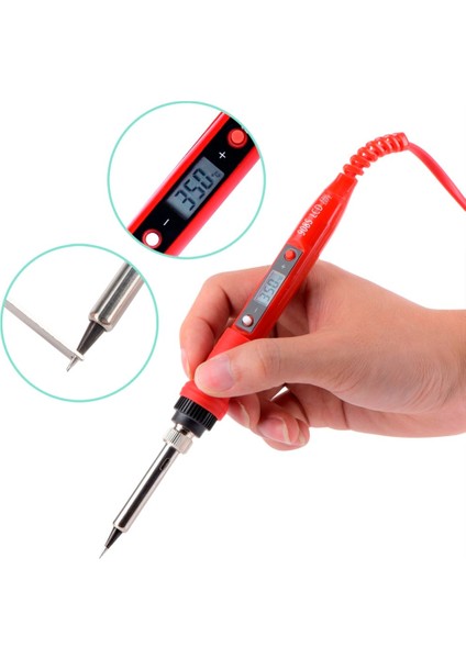 Jcd 220 V 80 W LCD Elektrikli Havya 908 S Ayarlanabilir Sıcaklık Havya Kaliteli Havya Ipuçları ve Kitleri ile (Yurt Dışından) indirimleri