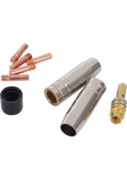 Flyeer 18 Adet/takım 15AK Mig/mag Kaynak Memesi Iletişim Ipuçları 0.8X25MM M6 Gaz Konektörü Tutucu Seti AD068+ (Yurt Dışından) fiyatları