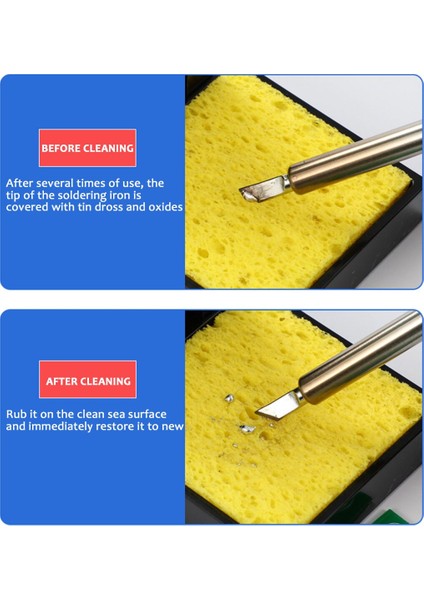 5/10 Adet Temizleme Süngeri Temizleyici Kalıcı Lehim Kaynak Istasyonu Elektrikli Havya Ipuçları Temiz Sünger Tamir Araçları (Yurt Dışından) fırsatları