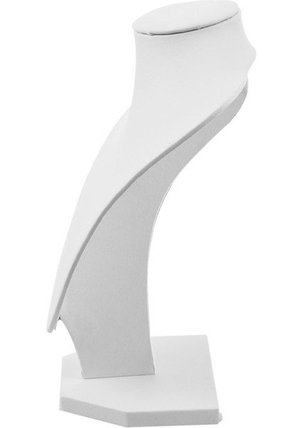 Adet Takı Sergisi: 1 Adet Portre Modeli Kolye Ekranı Fotoğraf Sahne Beyaz ve 1 Adet 11 Kanca Kadife Takı Rafı Küpe Bileklik Kolye Tutucu Ekranı, Gül Kırmızı (Yurt Dışından) fırsatları