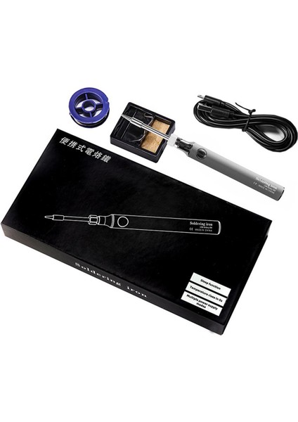 Kablosuz Mini USB Şarjlı Havya Seti 5V Taşınabilir 8W Elektrikli Havya Kalemi Yüksek Enerji Aralığı Entegre Isıtma Çekirdek Havya Kafası (Yurt Dışından)