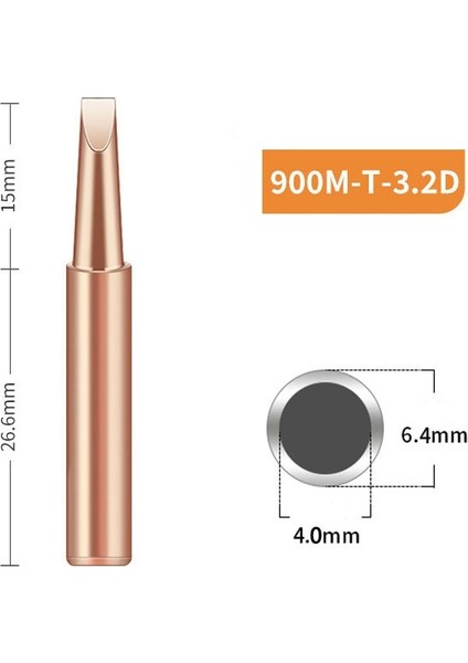 Saf Bakır Demir Ucu 900M-T Lehimleme Ucu Rework Istasyonu Kaynak Kafası Bga Lehimleme Araçları Markalama Demir Kaynak Araçları (Yurt Dışından)