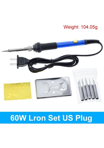 Yeni Ayarlanabilir Sıcaklık Elektrikli Havya 220V 60W Kaynak Lehim Rework Istasyonu Isı Kalem Ipuçları Onarım Aracı (Yurt Dışından)