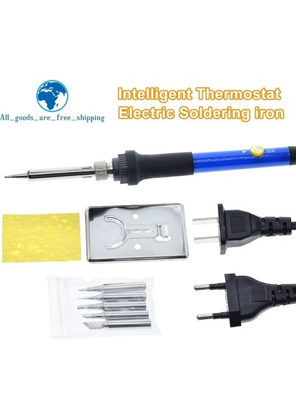 Yeni Ayarlanabilir Sıcaklık Elektrikli Havya 220V 60W Kaynak Lehim Rework Istasyonu Isı Kalem Ipuçları Onarım Aracı (Yurt Dışından) fırsatları