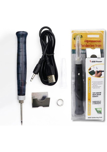 Mini Taşınabilir USB 5V 8W Elektrikle Çalışan Havya Kalemi/ipucu Dokunmatik Anahtarı (Yurt Dışından)