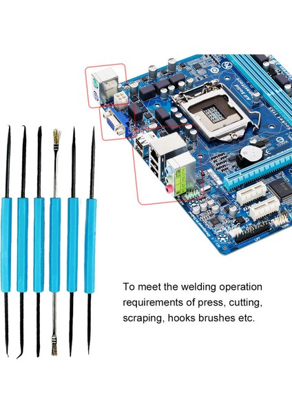 Adet Lehim Sökme Yardımı Aracı Devre D Lehimleme Yardımı Temizleme Kiti (Yurt Dışından)