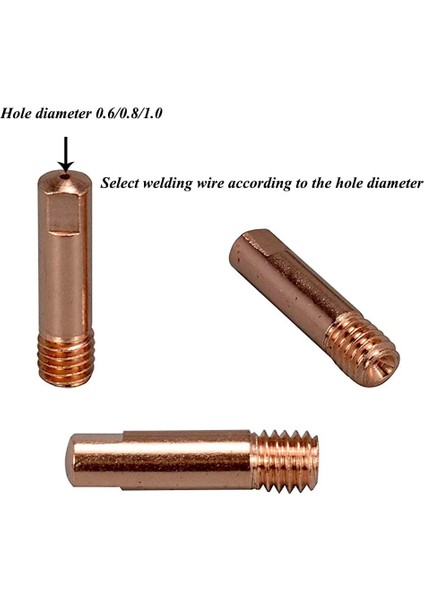 Mig Kaynak Gazı-2 * Mig Kaynak Konik Itmeli Nozul / Örtü 4 * Tutma Yaylı Nozul Tutucu 1 * 0.6mm Kaynak Uçları 2 * 0.8mm Kaynak Uçları 2 * 1.0mm Kaynak Uçları-Gümüş ve Altın (Yurt Dışından) indirimleri