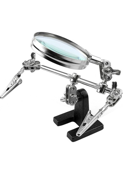 5x Kaynak Büyüteci ile Üçüncü El Alet Lehimleme Standına Yardımcı Olma (Yurt Dışından)