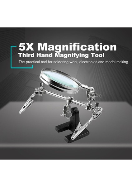 5x Kaynak Büyüteci ile Üçüncü El Alet Lehimleme Standına Yardımcı Olma (Yurt Dışından) fırsatları