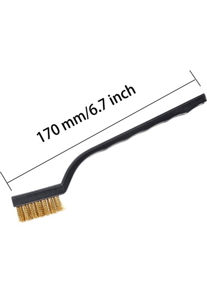 Hyqzltca 40 Adet Tel Fırça Metal Fırça Temizleme Kaynak Cürufu ve Pas Çizik Fırçası Kavisli Saplı Cüruf Fırçası Tel Pas Fırçası (Yurt Dışından)