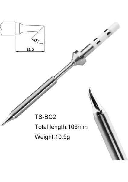 PINE64 TS100 Havya Uçlarının Değiştirilmesi Pinecil Elektrikli Havya Ucu Çeşitli Modeller Ts-Bc2 Ts-C1 Ts-Ku Ts-Ils (Yurt Dışından)